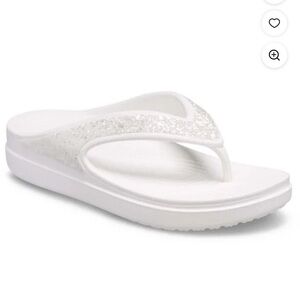 Crocs Women's Sloane Glitter Flip Sandals/8